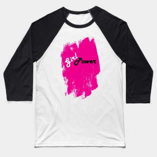 Girl Power Pink Graffiti Baseball T-Shirt